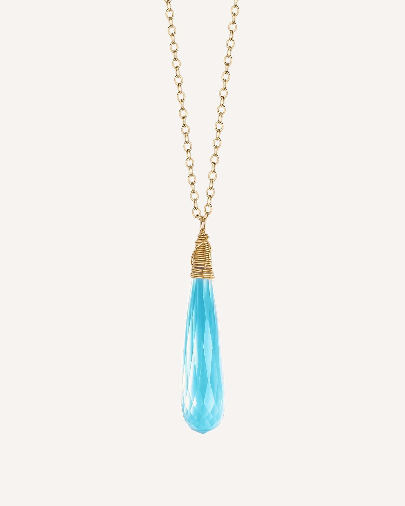 Collier Quartz Bleu Daria