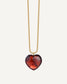 Charlotte Garnet Heart Necklace