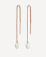 Rosa Rose Gold Threader Earrings