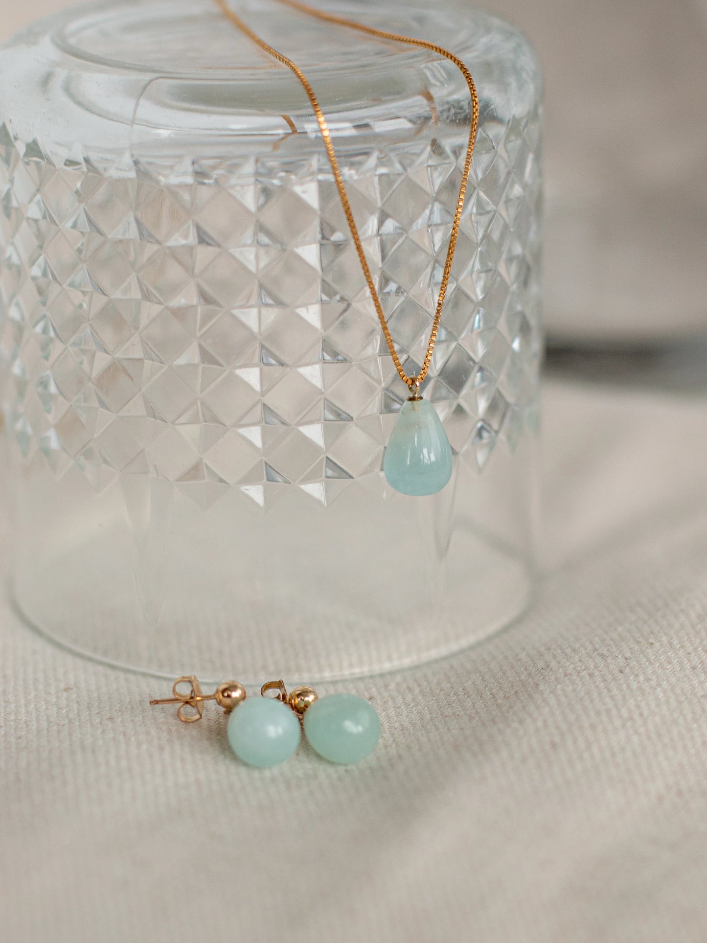 March Aquamarine Necklace