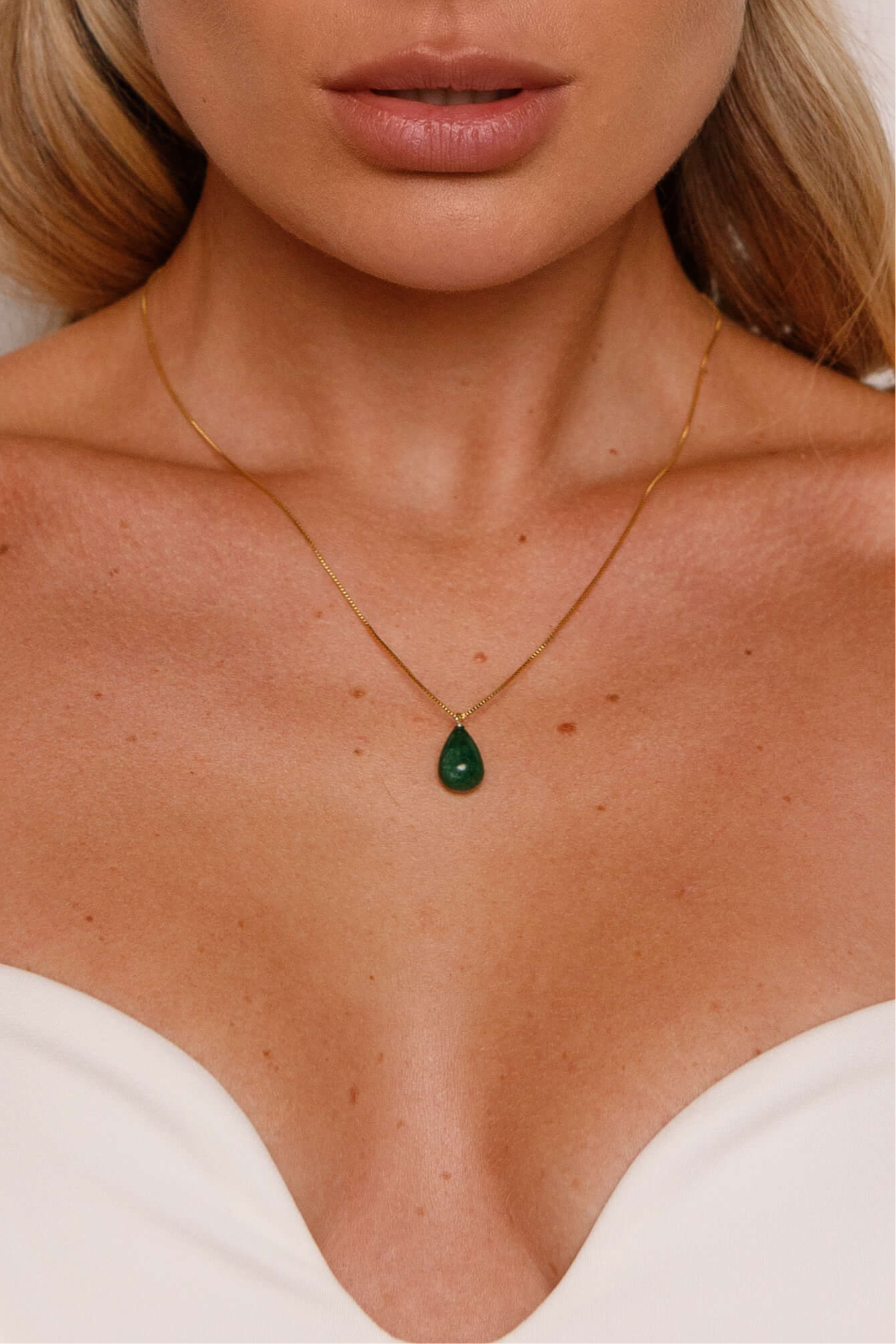 May Emerald Necklace