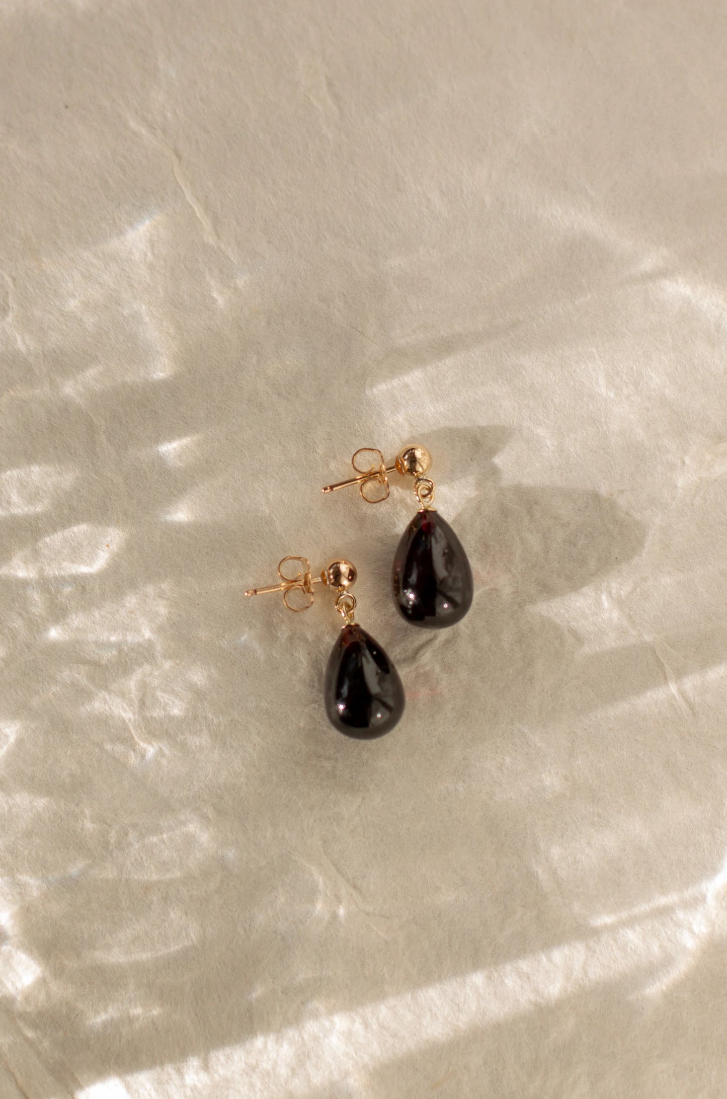 January Garnet Earrings