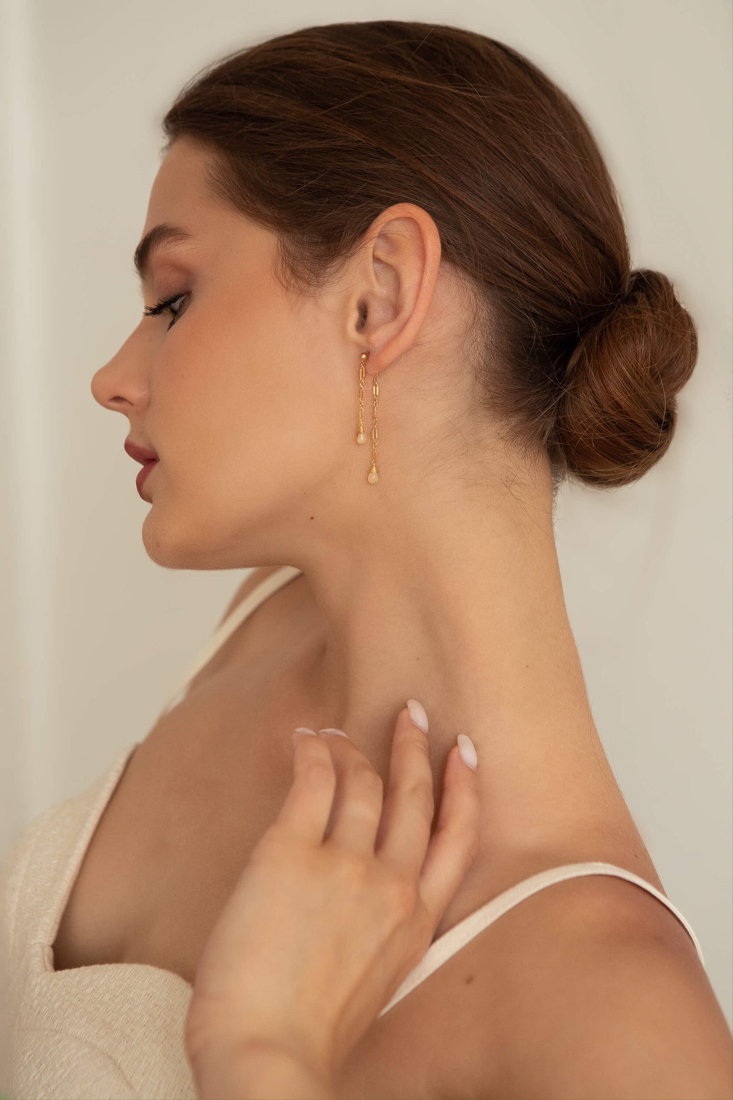Elle Double Sided Opal Earrings