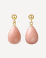 October Pink Opal Earrings
