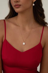 Moon Pearl Necklace