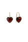 Charlotte Garnet Heart Earrings
