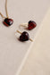 Charlotte Garnet Heart Necklace