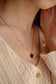 Charlotte Garnet Heart Earrings