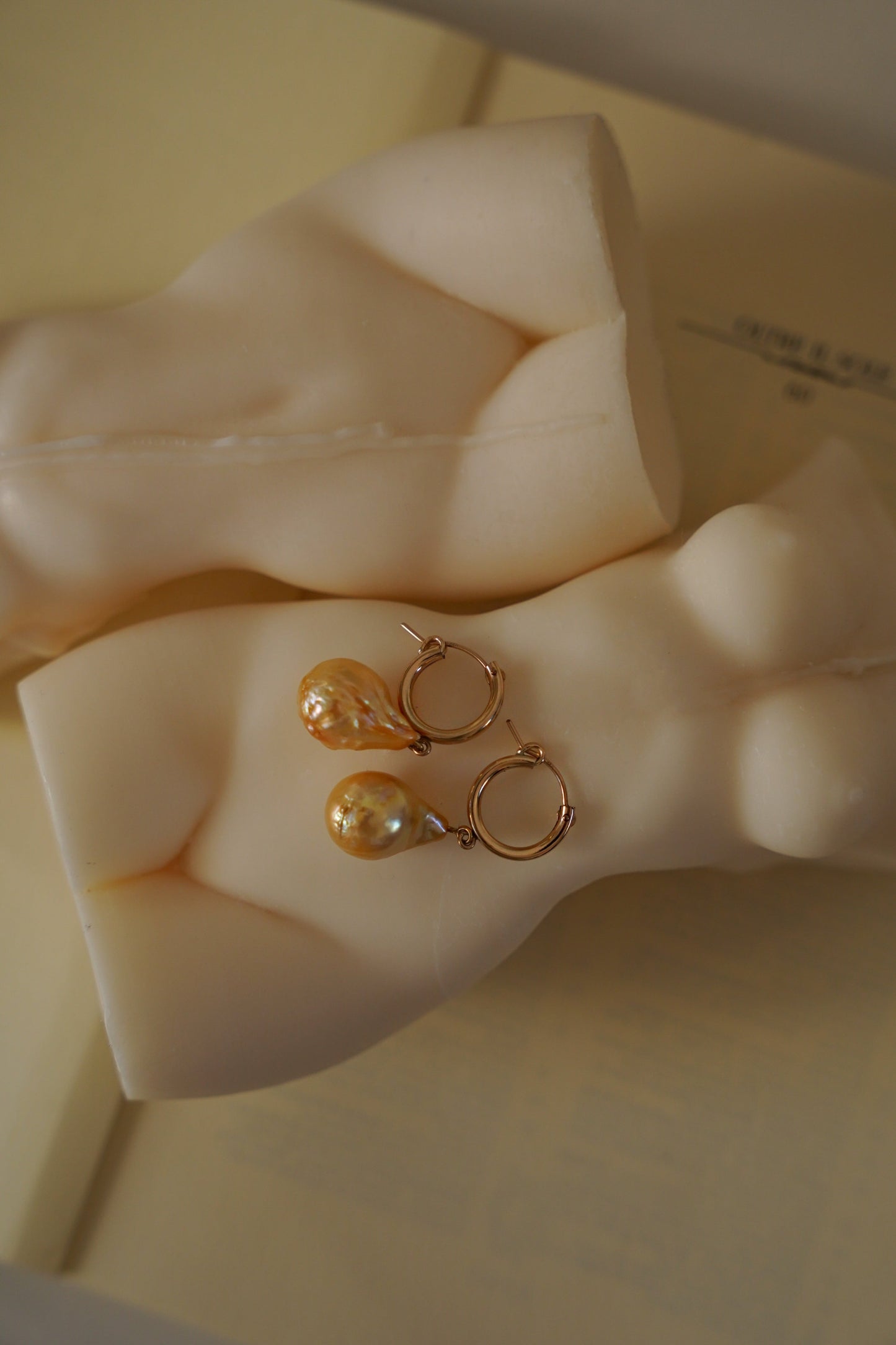 Limited Edition Giada Gold Pearl Earrings - Katy Faye